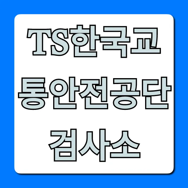 TS한국교통안전공단 검사소 예약 꿀팁 총정리