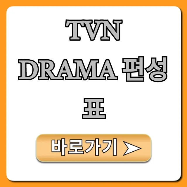 tvN DRAMA 편성표 오늘 방송시간 총정리