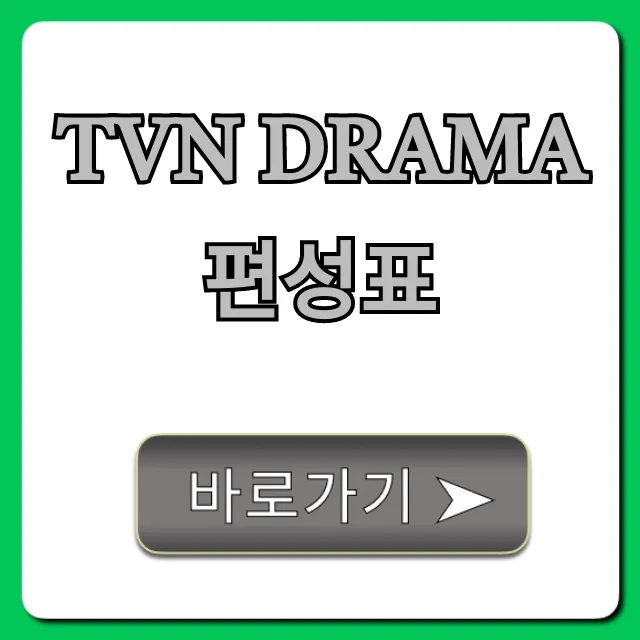 tvN DRAMA 편성표 오늘&이번 주 방송시간 완벽 가이드