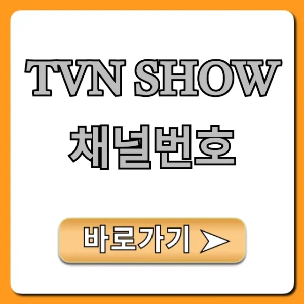 tvn show 채널번호 총정리: 지역별 조회 꿀팁!