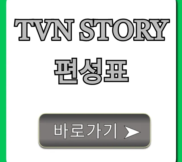 tvn story편성표 오늘 재방송 시간 총정리
