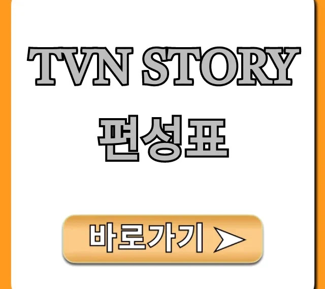 tvn story편성표 최신 시간표 총정리